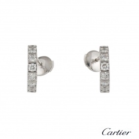 Cartier Lanieres Diamond Hoop Earrings